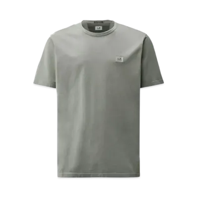 C.P. Company 70/2 Mercerized Jersey Logo Patch T-Shirt "Stormy Weather Blue"
