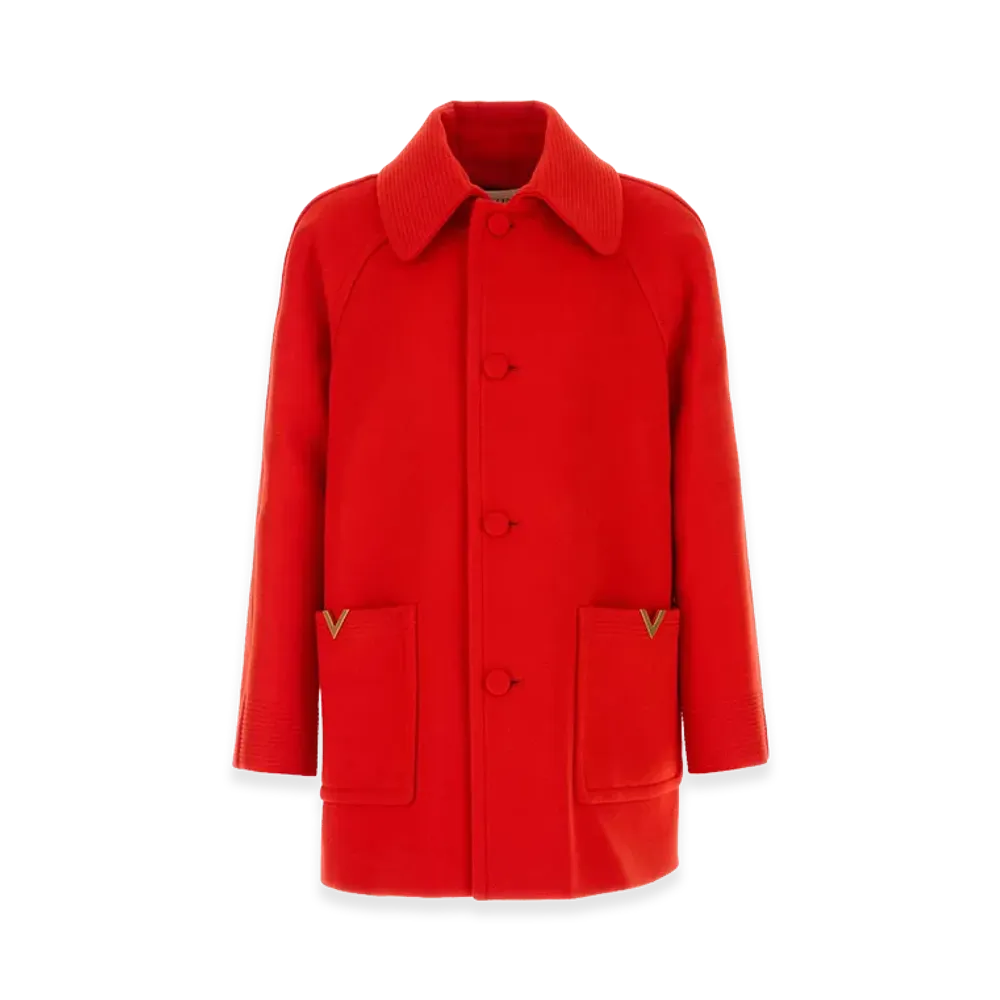 Valentino Wool Coat "Red"