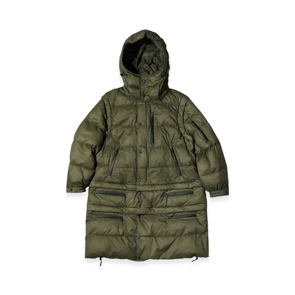 ENGINEERED GARMENTS x NANGA Detachable Down Coat "Khaki"