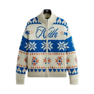 Kith Wyona Full Zip Sweater "Sandrift"