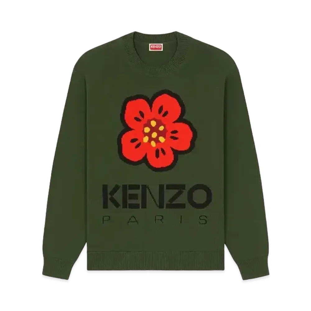 KENZO 'BOKE FLOWER' Jumper "Dark Khaki"