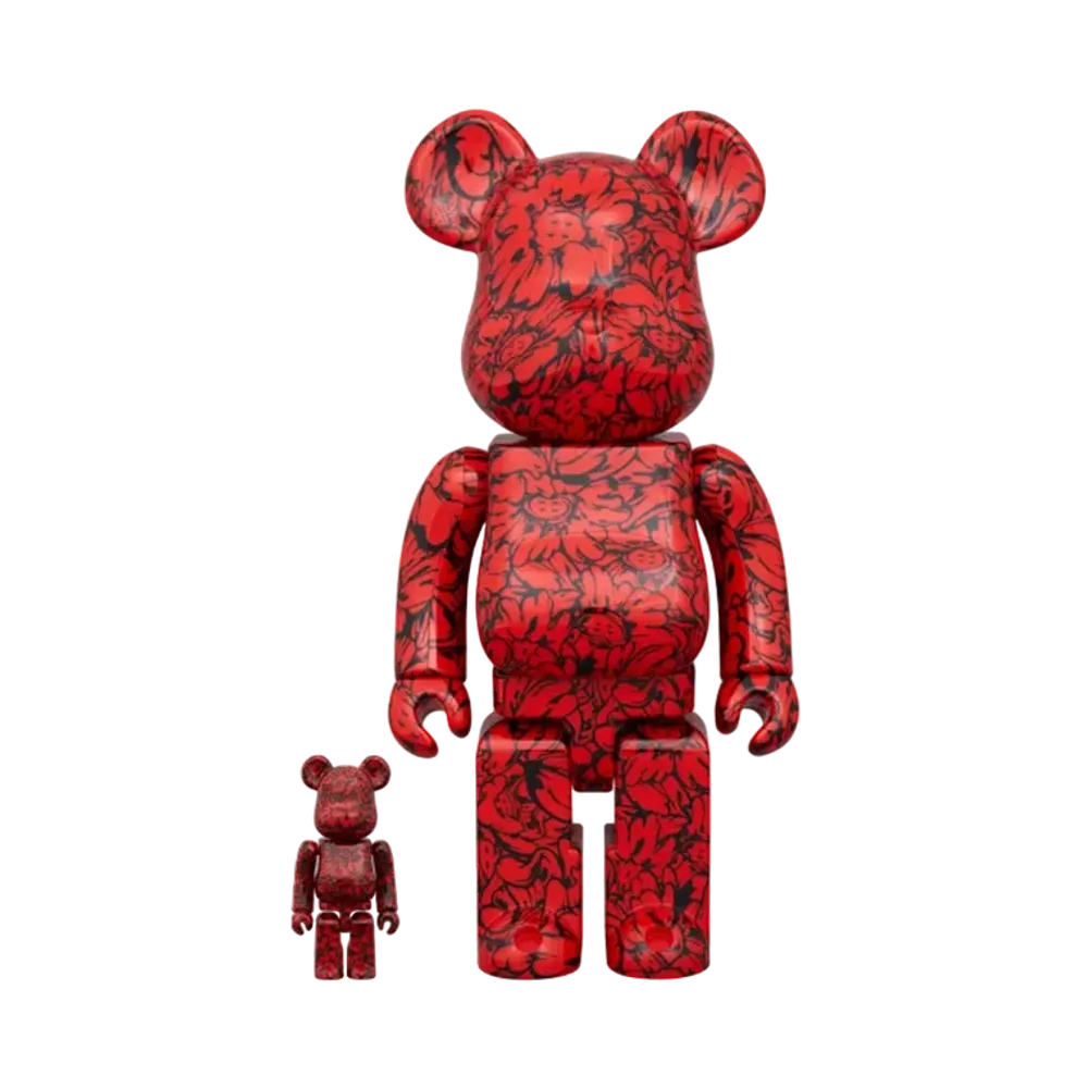 MEDICOM TOY "BEARBRICK" SHUN SUDO "Mr.Scarlet" 100% & 400%