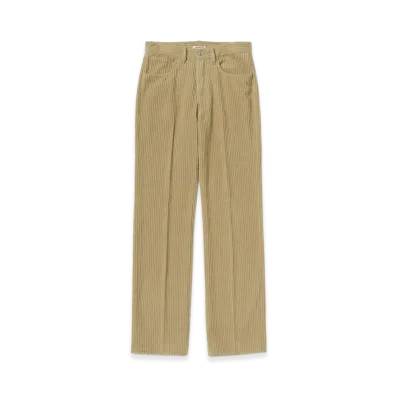 AURALEE Wool Cashmere Corduroy 5P Pants "Camel Beige"
