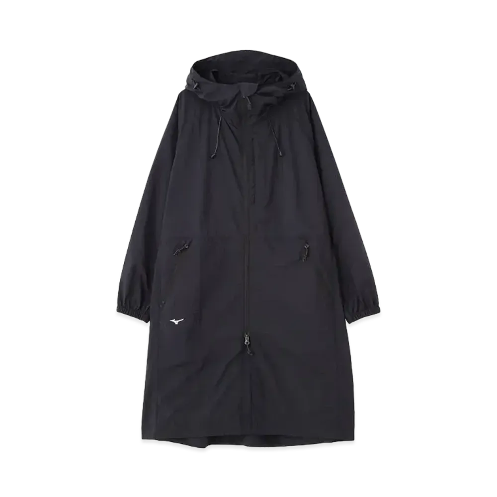 MIZUNO For Margaret Howell Women's Water Reparent Taslan Nylon Coat "Black"