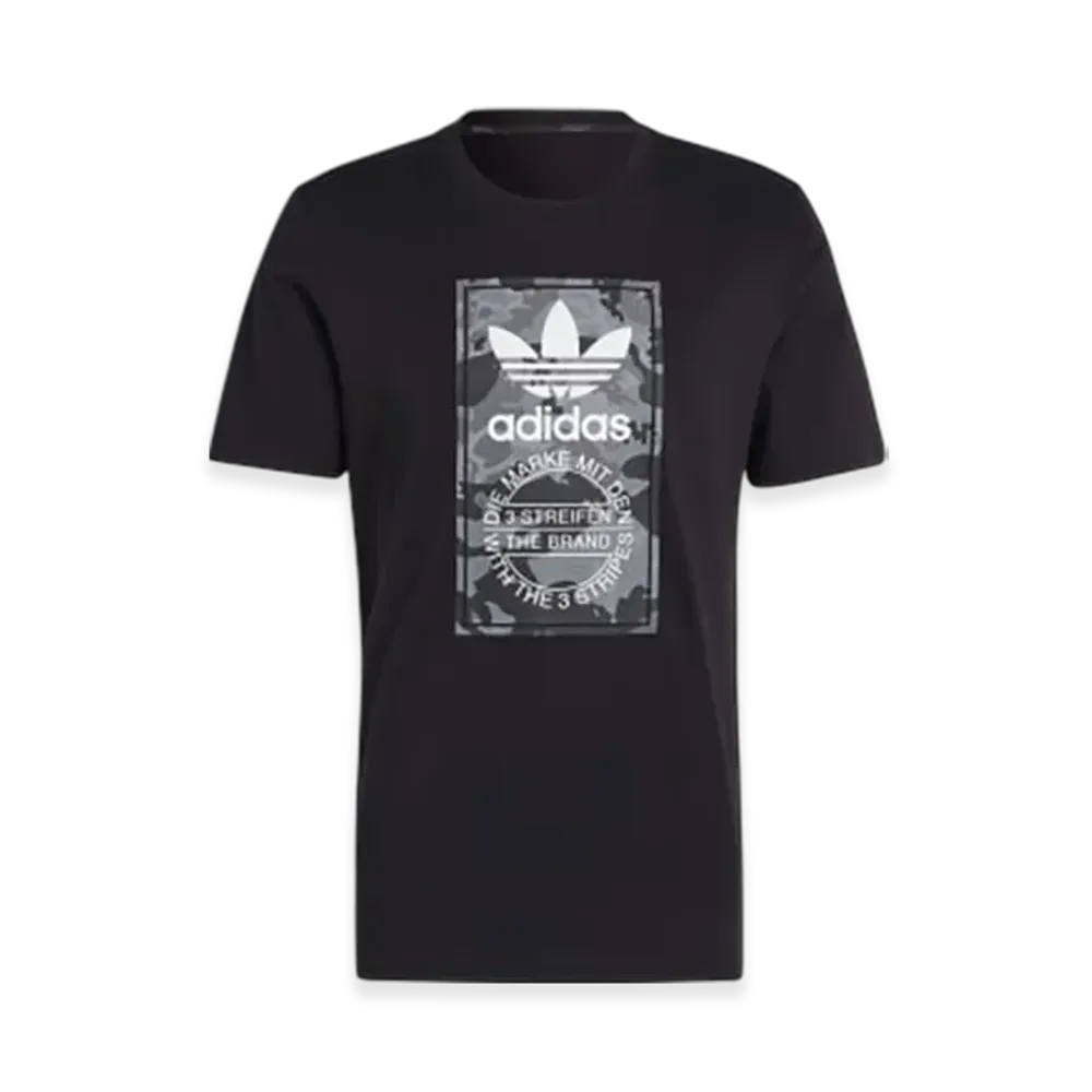 adidas Graphic Camo Shoe Tongue Label Short-Sleeve T-Shirt "Black"