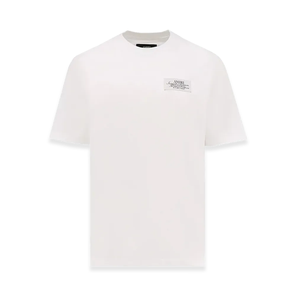 AMIRI Cotton T-Shirt With Logo "White"