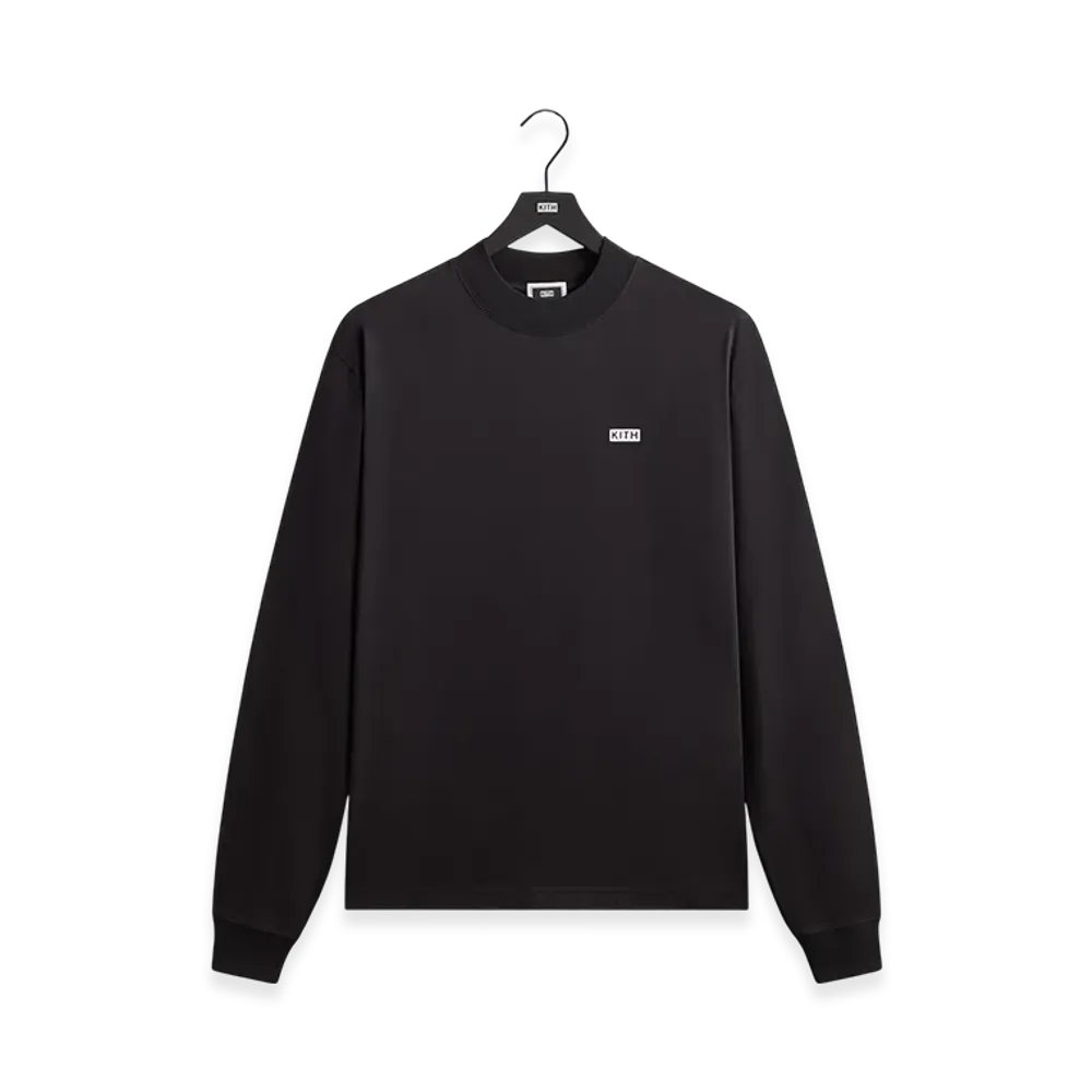 Kith Long Sleeve Mock Neck LAX Tee "Black"