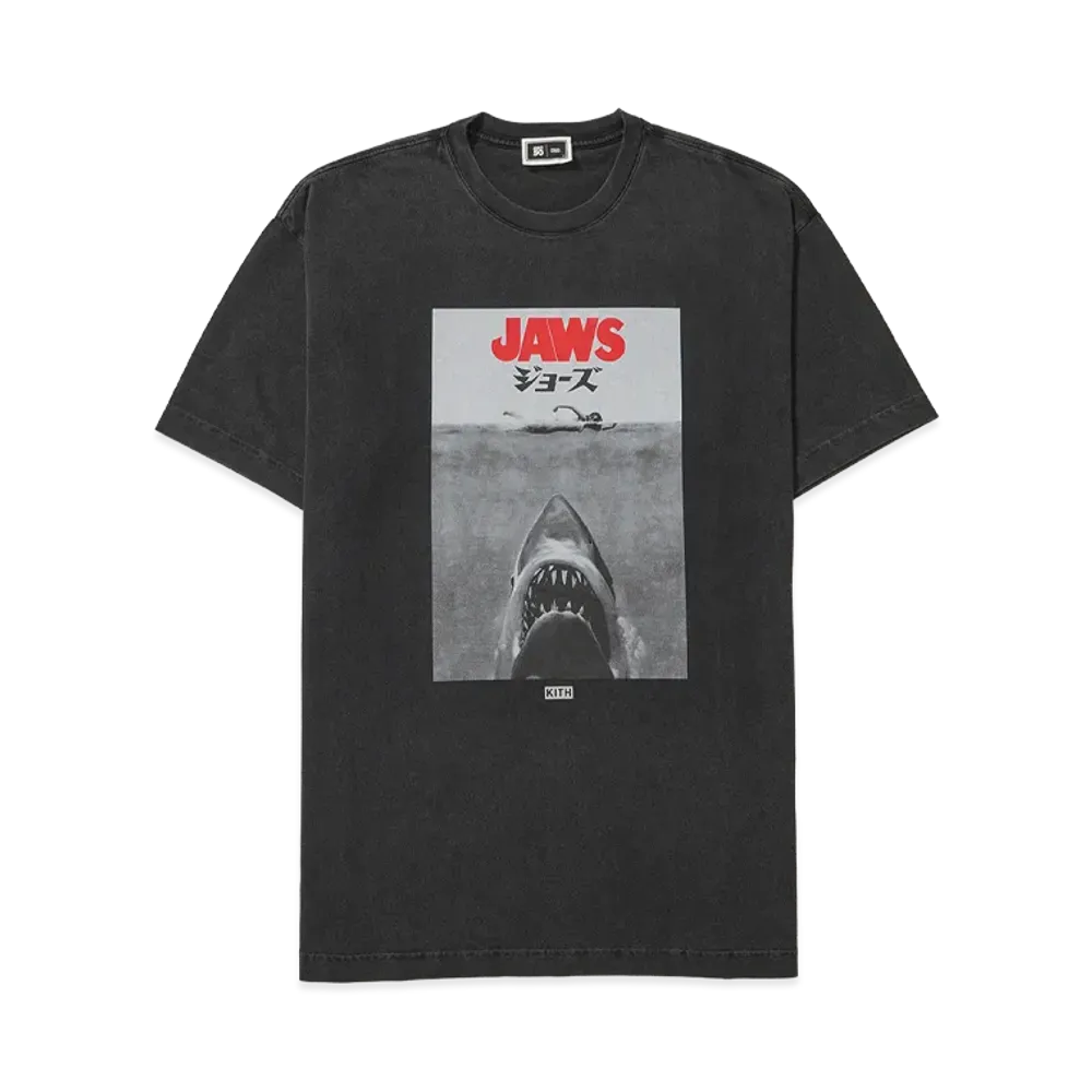 Kith x JAWS Japanese Poster Vintage Tee "Black"