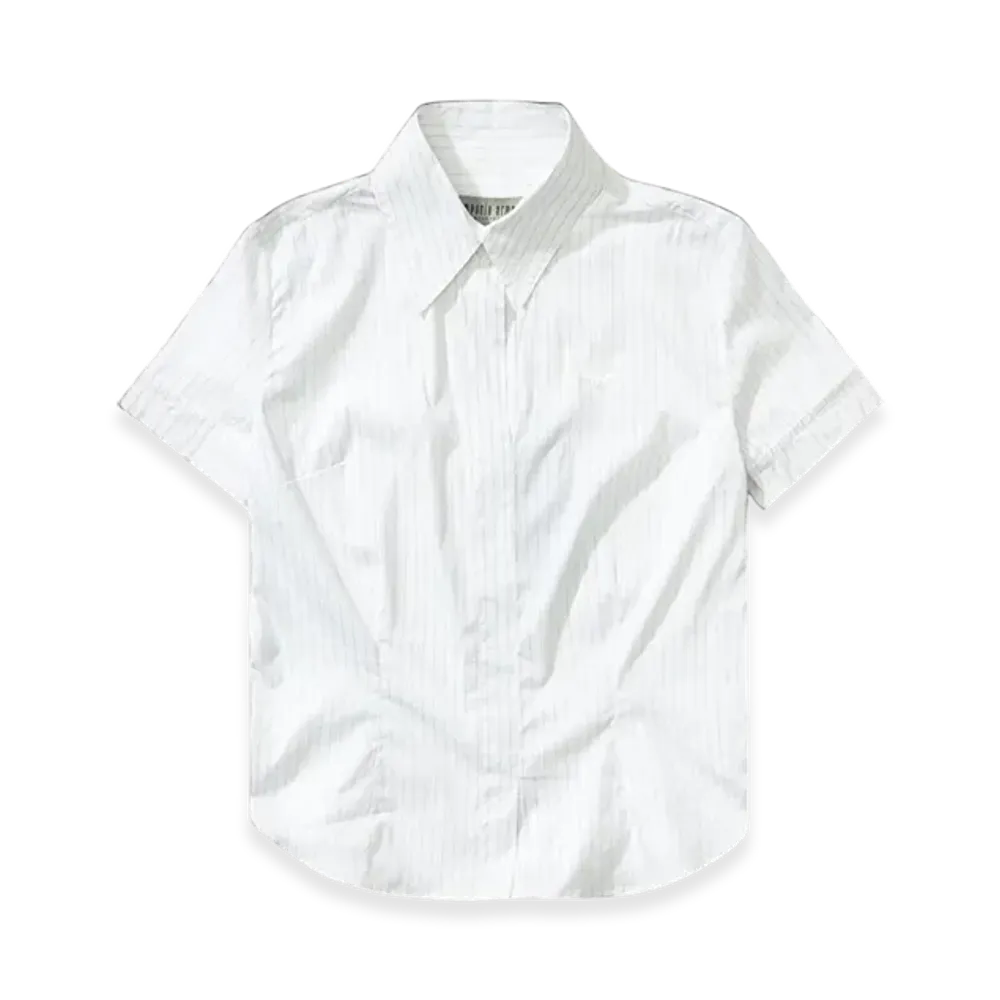 OUR LEGACY Women's Work Shop x Emporio Armani Grazia Shirt Shortsleeve "Ragazzo Stripe"