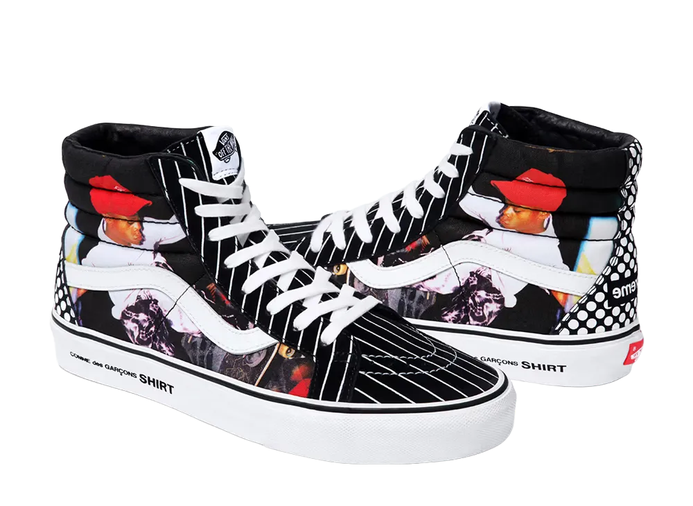 Supreme × COMME des GARCONS SHIRT × Vans Sk8-Hi Harold Hunter "Black"