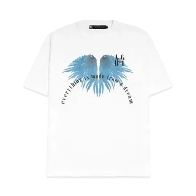 A GOOD BAD INFLUENCE "EVERYTHING IS MADE FROM A DREAM" WASHED T-SHIRT "WHITE"