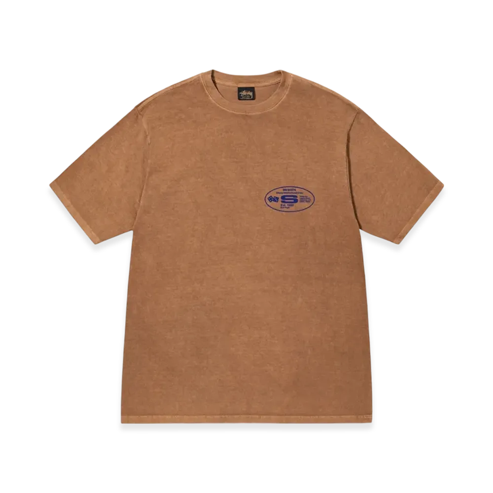 Stussy Oval Corp Tee Pigment Dyed "Almond"