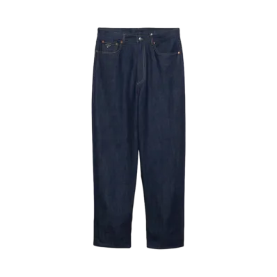 PRADA Men's Wide, Selvedge Denim Jeans "Navy"
