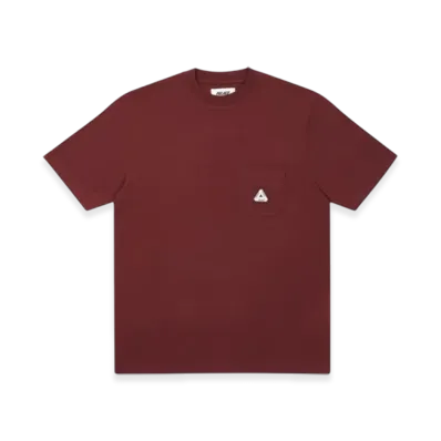 PALACE Patch Pocket T-Shirt "Burgundy"