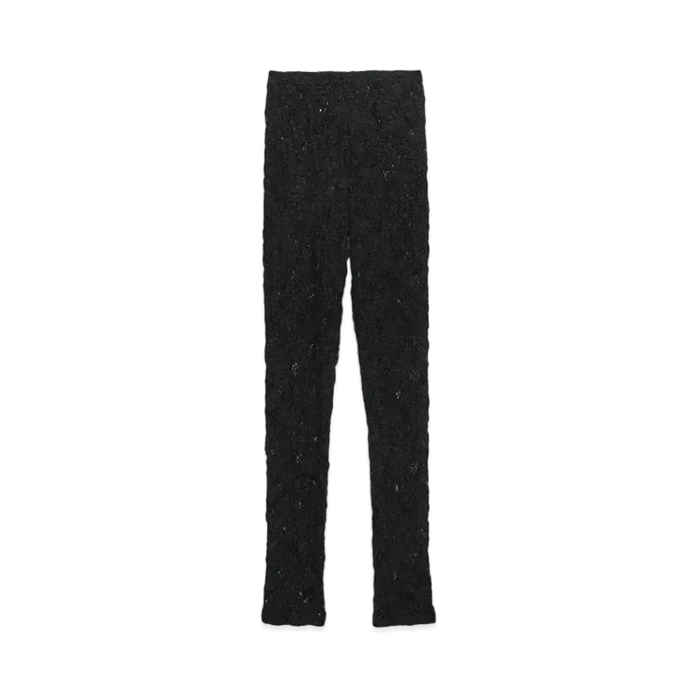 MSGM Stretch Lace Leggings "Black"