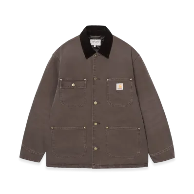 Carhartt WIP OG Chore Coat "Tobacco/Black(Stone Canvas)"