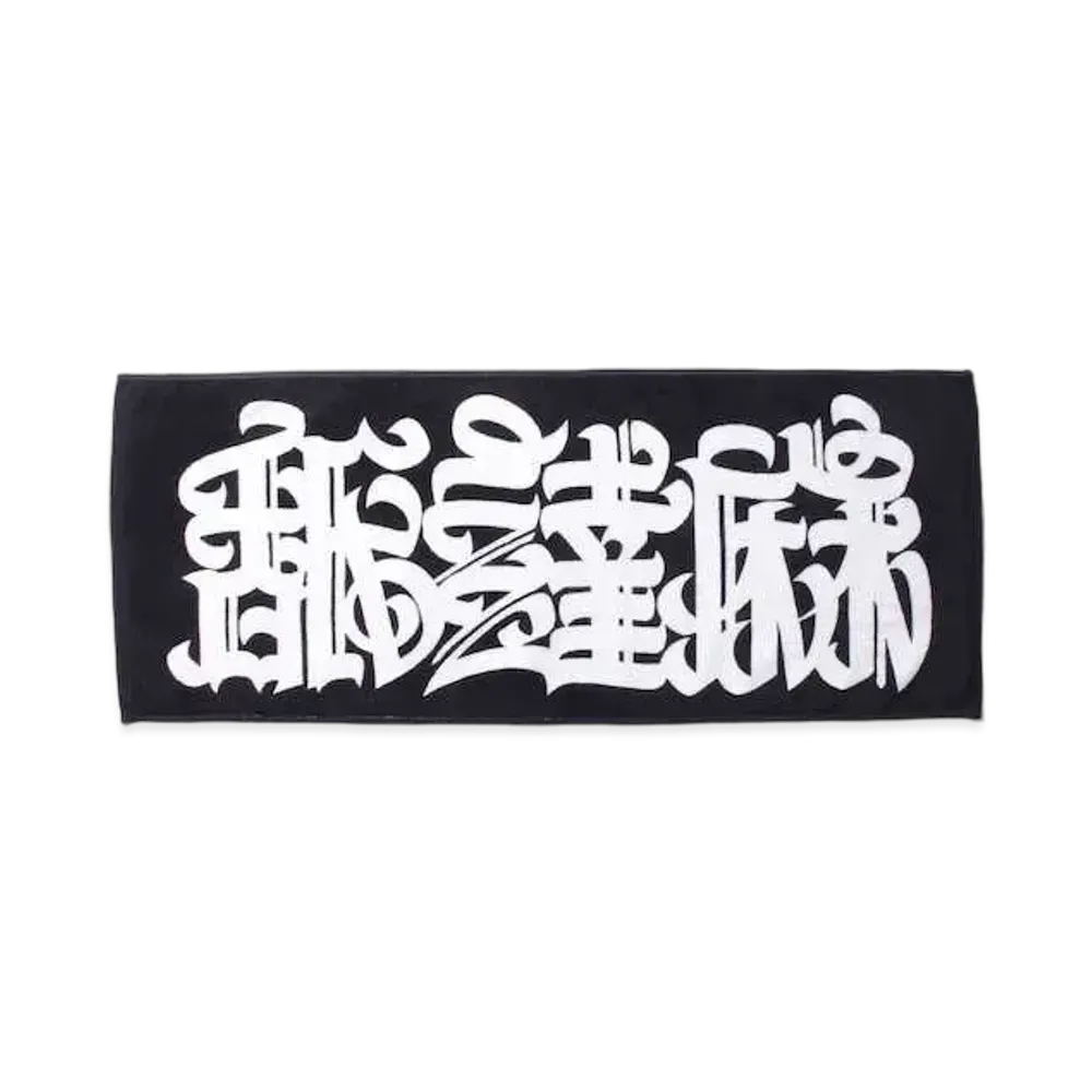 APHRODITEGANG CASPER x BUDSPOOL / NAMEDARUMA TAGGING PRINT FACE TOWEL "Black"