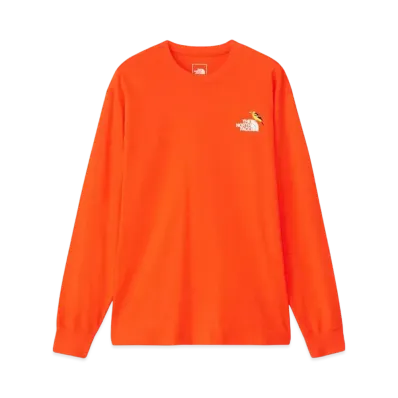 The North Face Long Sleeve Zoo Picker Tee "TNF Orange"