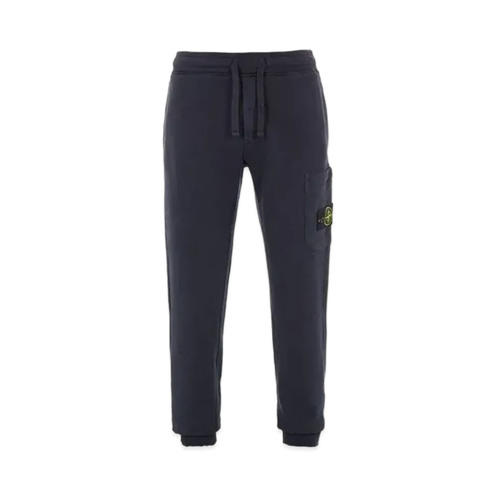 Stone Island 64520 BRUSHED COTTON FLEECE_SLIM FIT "Blue"