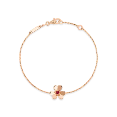Van Cleef & Arpels Frivole bracelet mini model "18K Rose gold/Ruby"