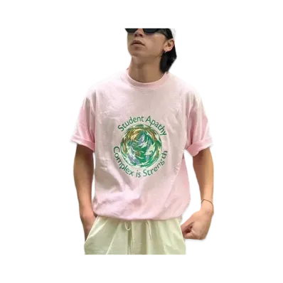 Student Apathy Earth Tee "Pink"