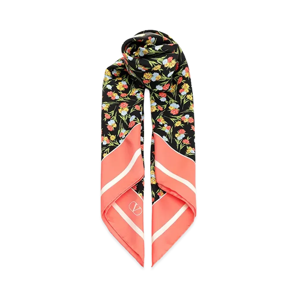 Valentino Women's Silk Scarf Apres L'hivier "Multicolor"