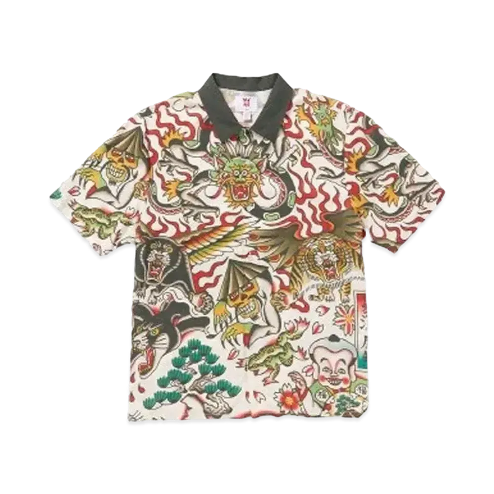 VOLCOM TOKYO TRUE FEATURED ARTIST YUSUKE SHORT SLEEVE SHIRT "STONE"