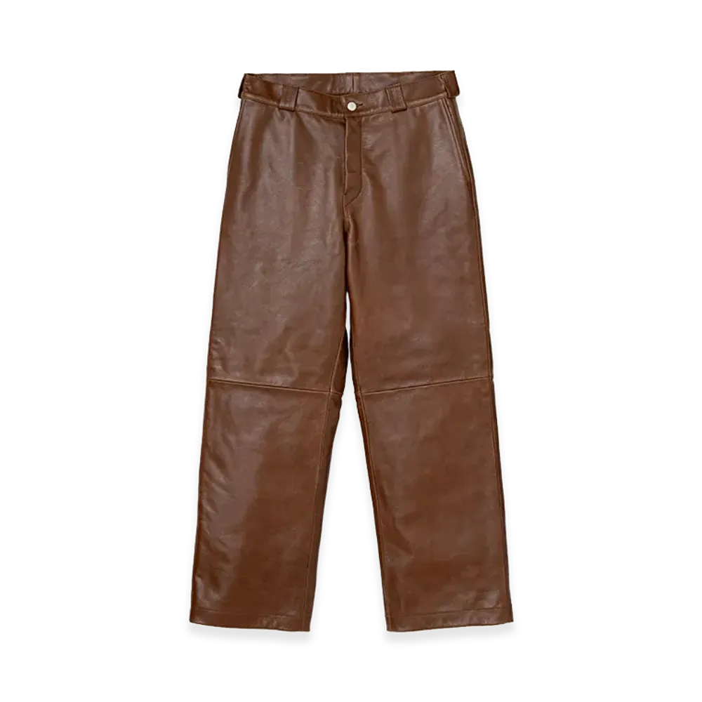 TTT MSW Leather Pants "Brown"