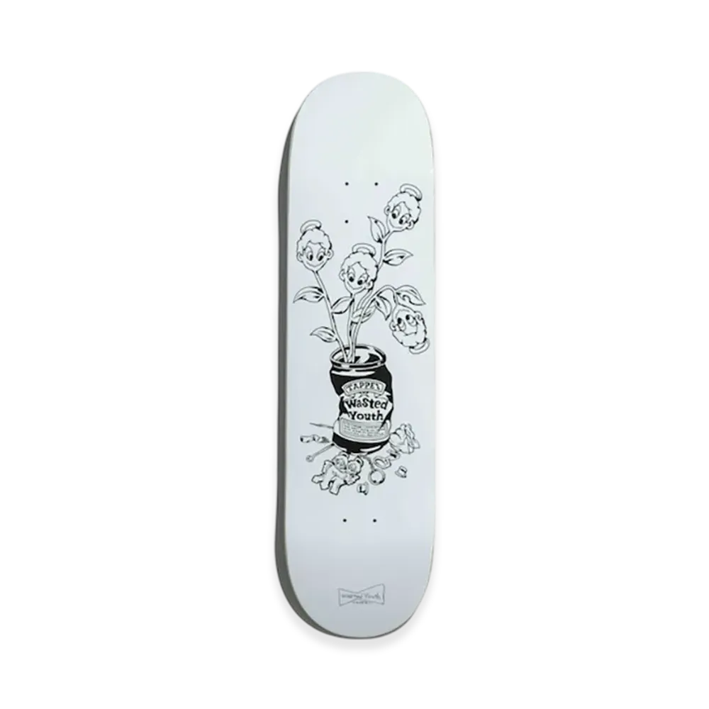 Wasted Youth x Tappei Skateboard Deck "White"
