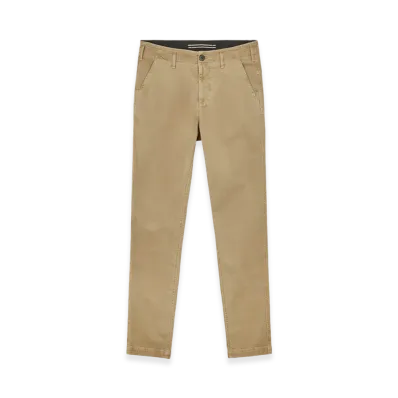 Stone Island 328L1 Stretch Broken Twill Organic Cotton Old Effect Slim Fit Chino Pants - 24FW "Biscuit"