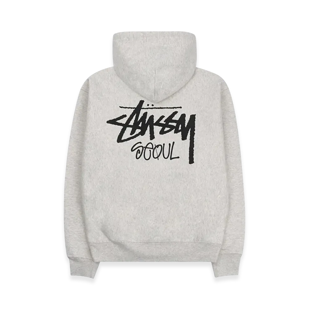 Stussy Stock Seoul Hood 2022 "Ash Heather"