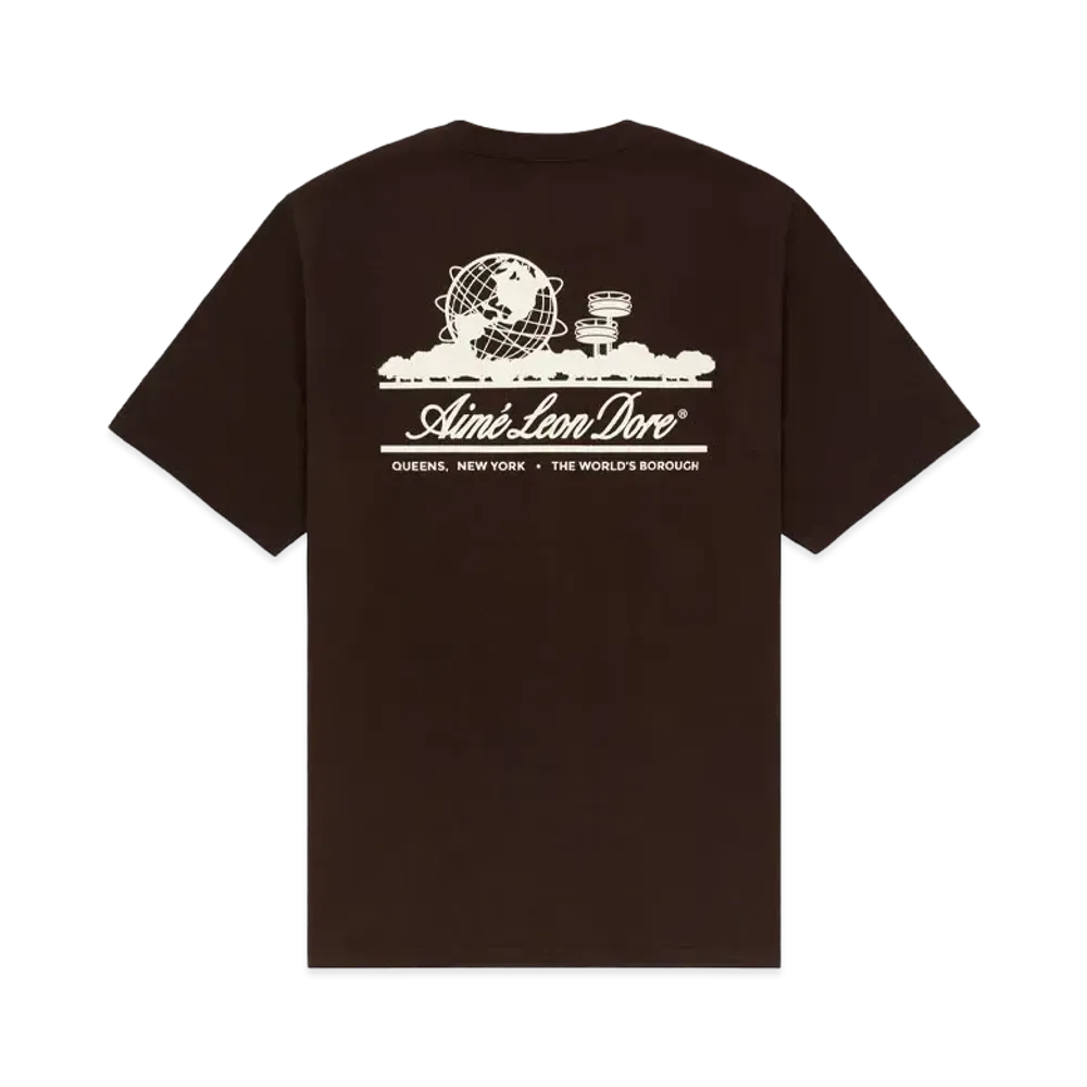 Aime Leon Dore Unisphere Short-Sleeve Tee "Brown"