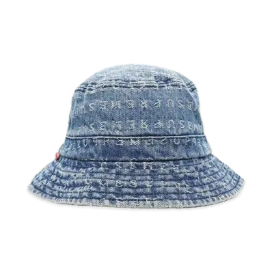 Supreme Jacquard Logos Denim Crusher "Blue"