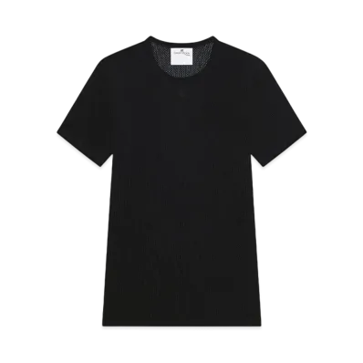 Courreges Mesh T-Shirt "Black"