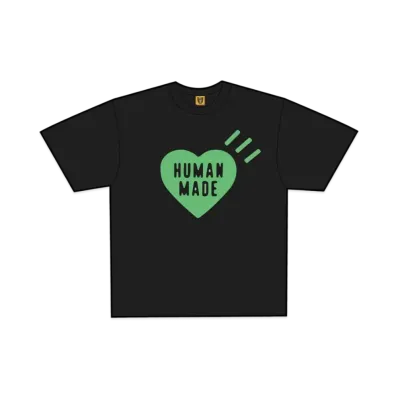 HUMAN MADE Heart T-Shirt 1928 Store Limited "Black/Green" HM26TE020