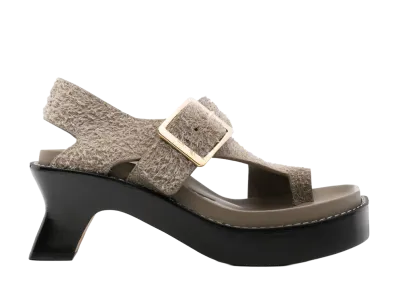 LOEWE Women's Ease Heel Sandals "Green"