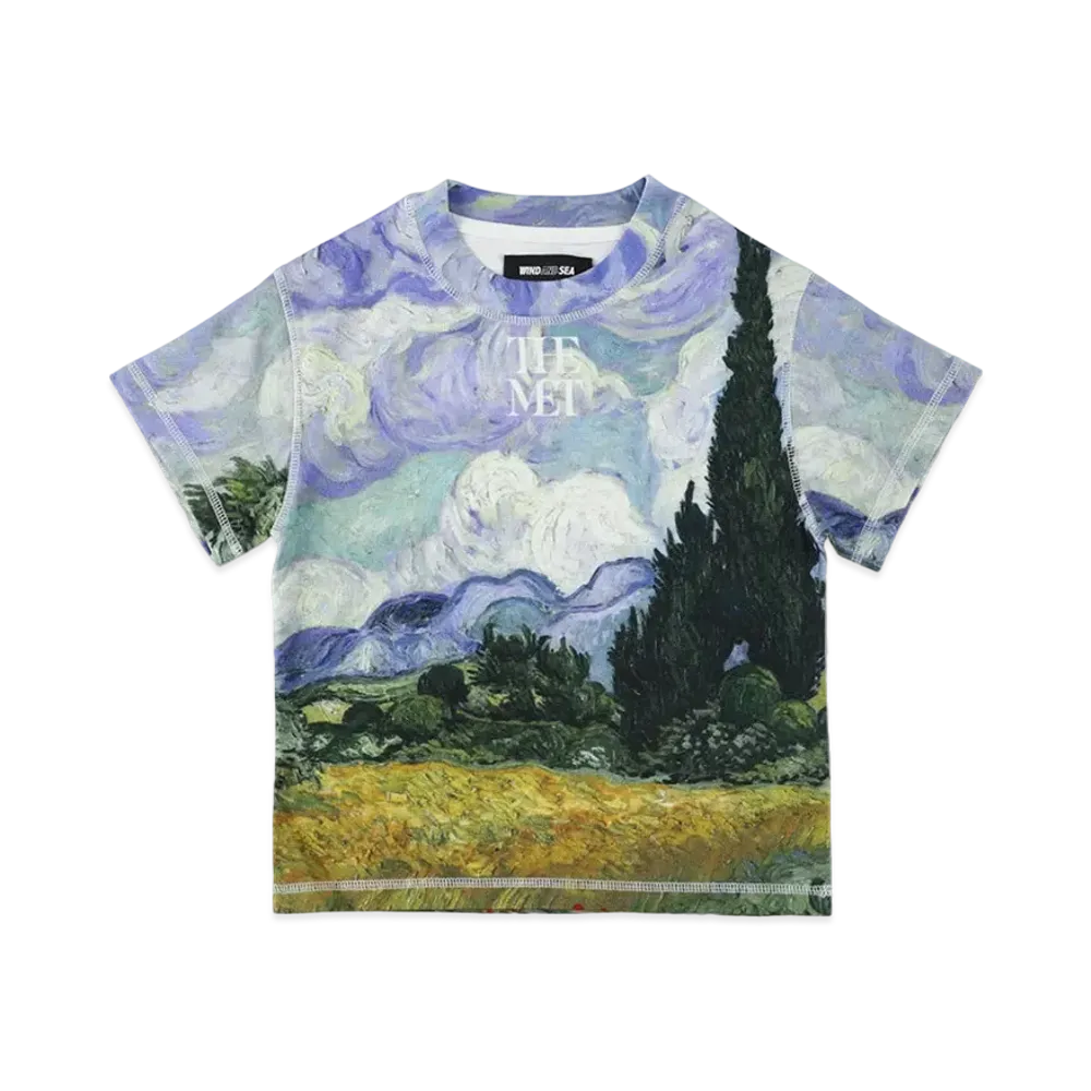 WIND AND SEA x The Met Kids Art Print Tee "Wheet_Field"