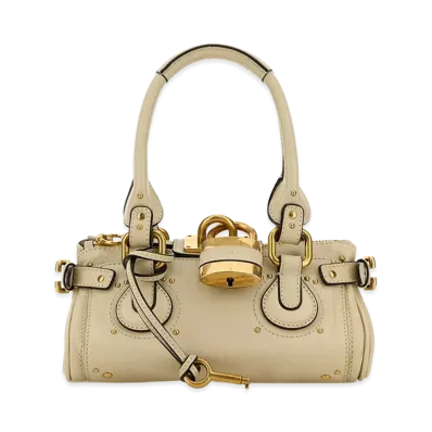 Chloe Women's Leather Small Paddington Handbag "White"