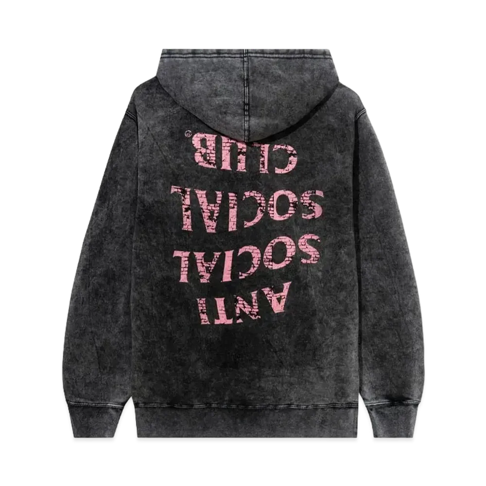 ANTI SOCIAL SOCIAL CLUB SS22 Fall Through The Cracks Washed Hoodie "Black"