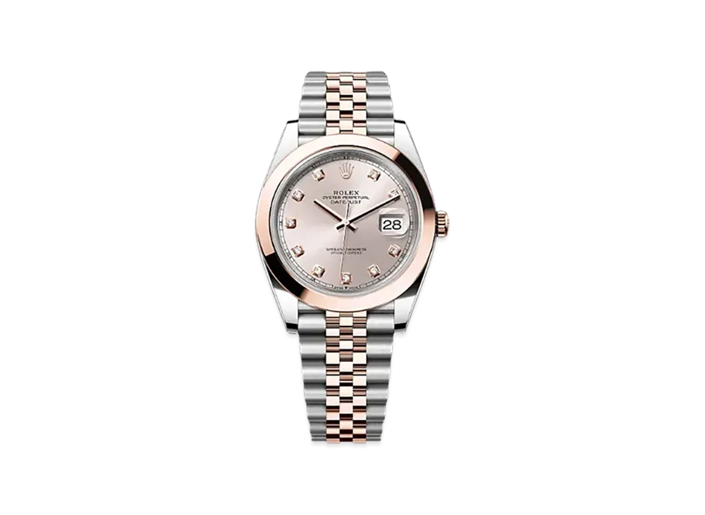 ROLEX Datejust 41mm Oystersteel & Everose Gold 126301 "Sundust"