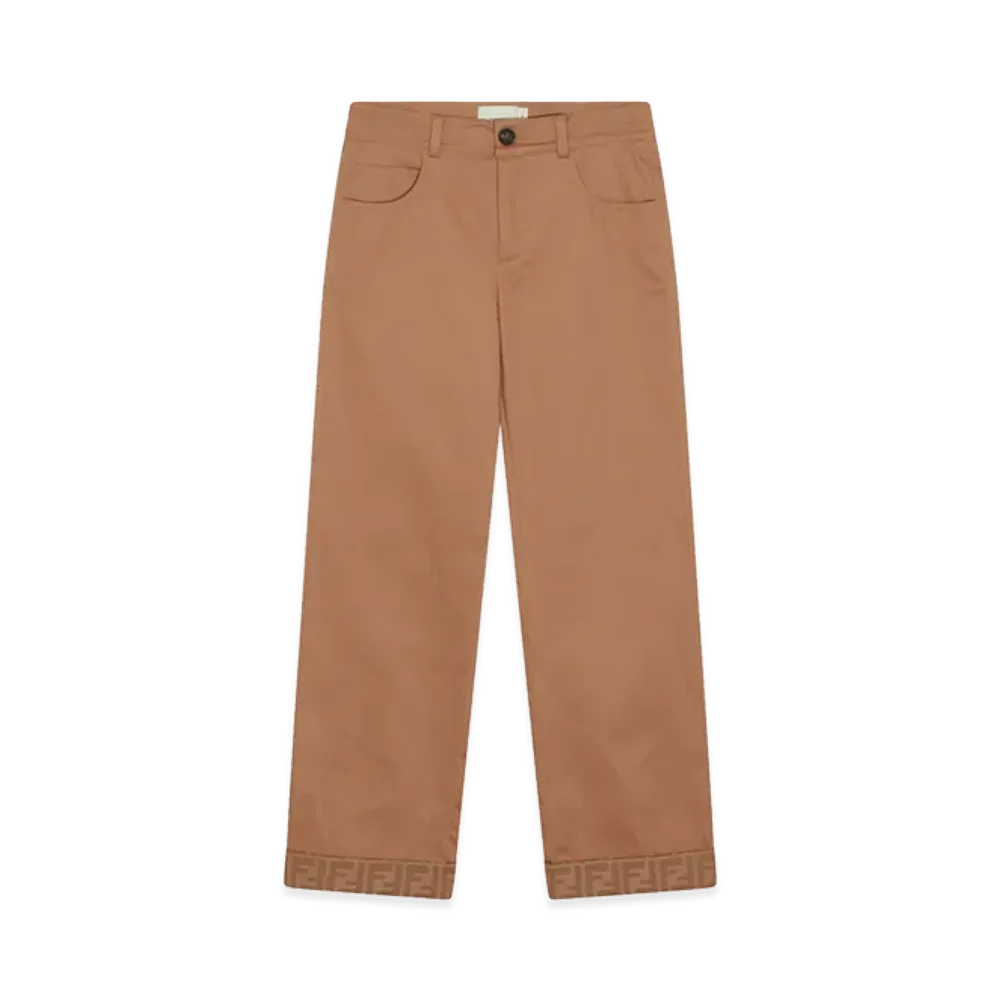 FENDI Kids Trousers "Brown"