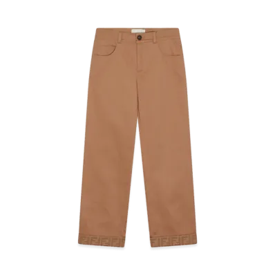 FENDI Kids Trousers "Brown"