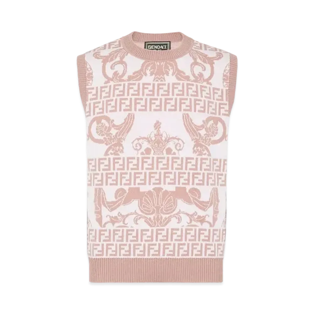 FENDI x Versace Fendace Pink Wool Gilet "Pink"