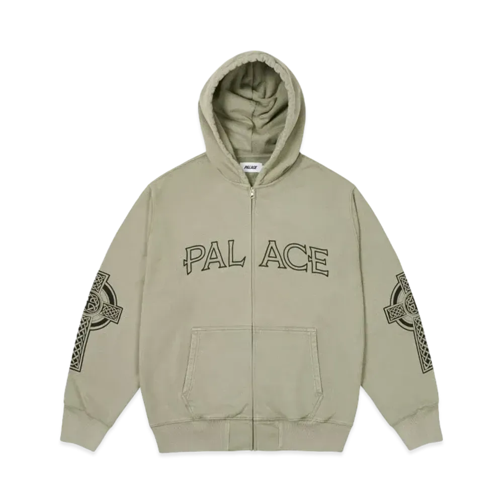 PALACE Celtic Zip Hood "Sage"