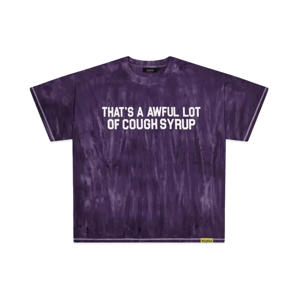TRAPSTAR x COUGH SYRUP Irongate Washed T-Shirt "Purple"