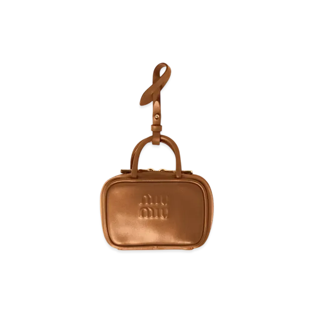 MIUMIU Leather Micro Bag "Cognac"