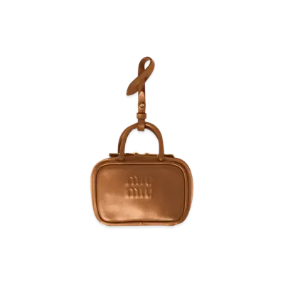 MIUMIU Leather Micro Bag "Cognac"