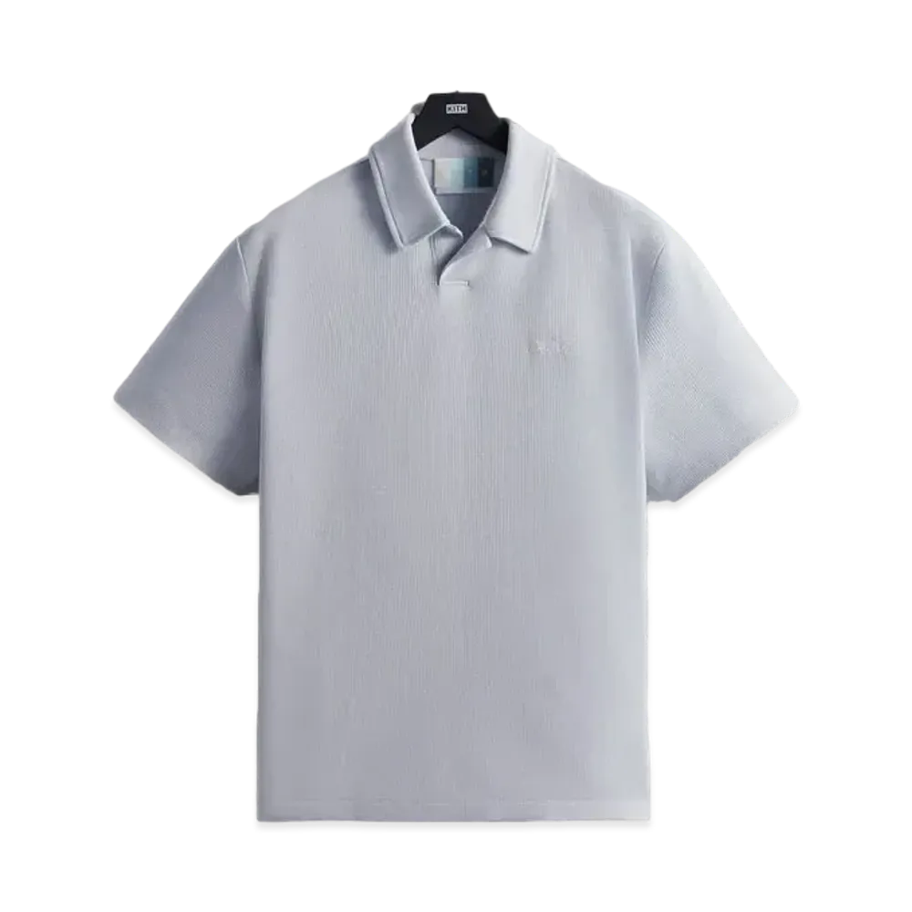 Kith Micro Waffle Drew Polo "Angelite"