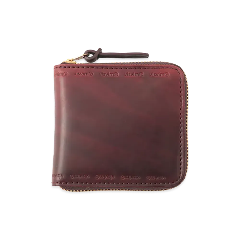 visvim Leather Bi-Fold (Cordovan) "Burgundy"