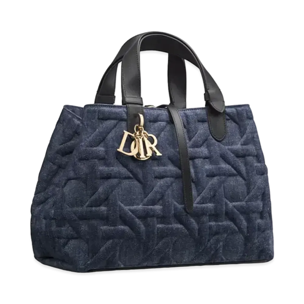Dior Medium Dior Toujours Bag Graphic Cannage Denim "Blue"